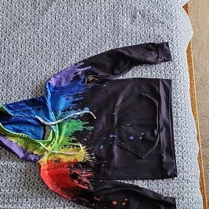 Kids paint hoodie small